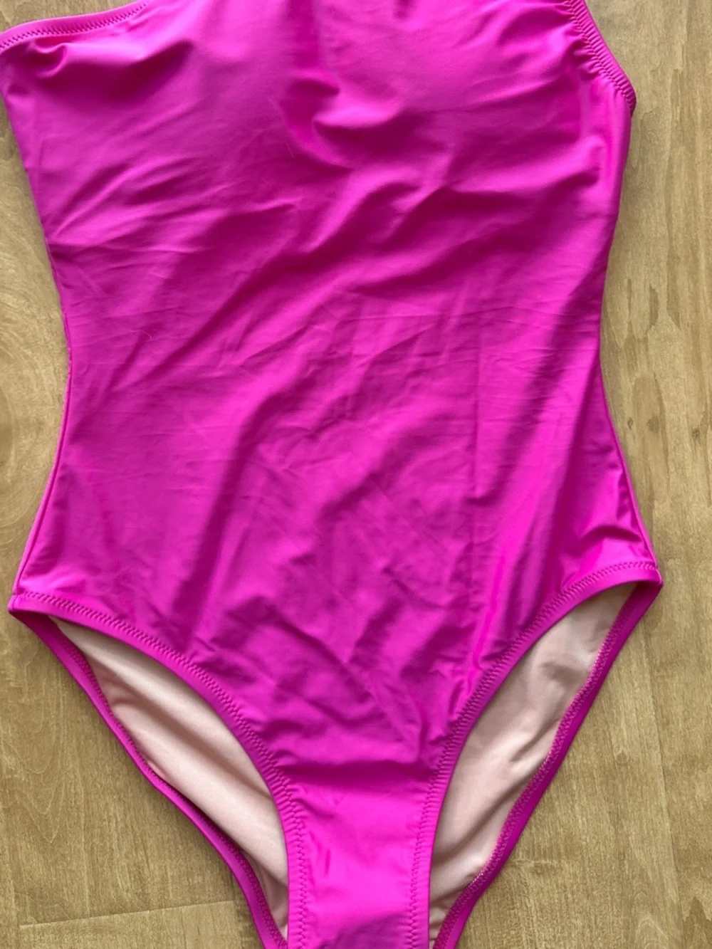 J. Crew One-Shoulder Bow Tie One-Piece Swimsuit, Fuchsia, Size 8, NWT
